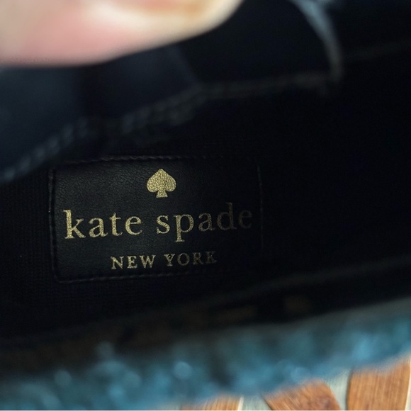 Kate Spade Peacock Green Tweed Giselle Booties